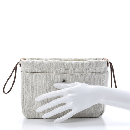 Hermes Canvas Barenia Fourbi 20 PM Pouch Naturel Fauve 2 of 8