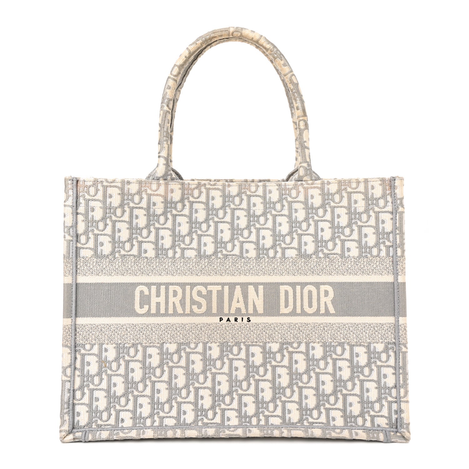 Christian Dior Oblique Medium Book Tote Grey 1 of 21