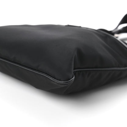 Prada Tessuto Nylon Saffiano Flat Messenger Bag Black 7 of 10
