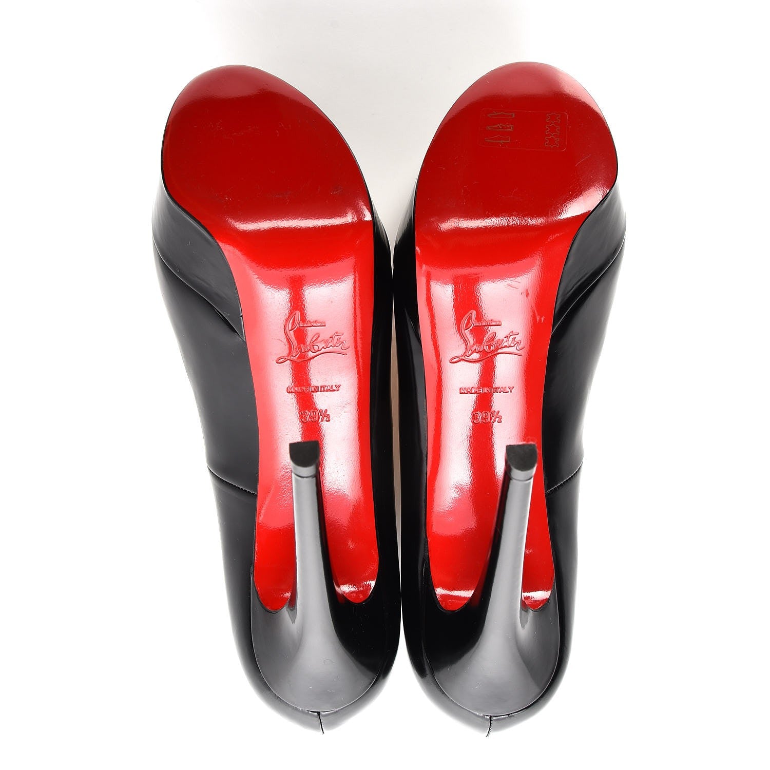 Christian Louboutin Kid Hi Elisa 100 Platform Pumps 39.5 Black 5 of 7