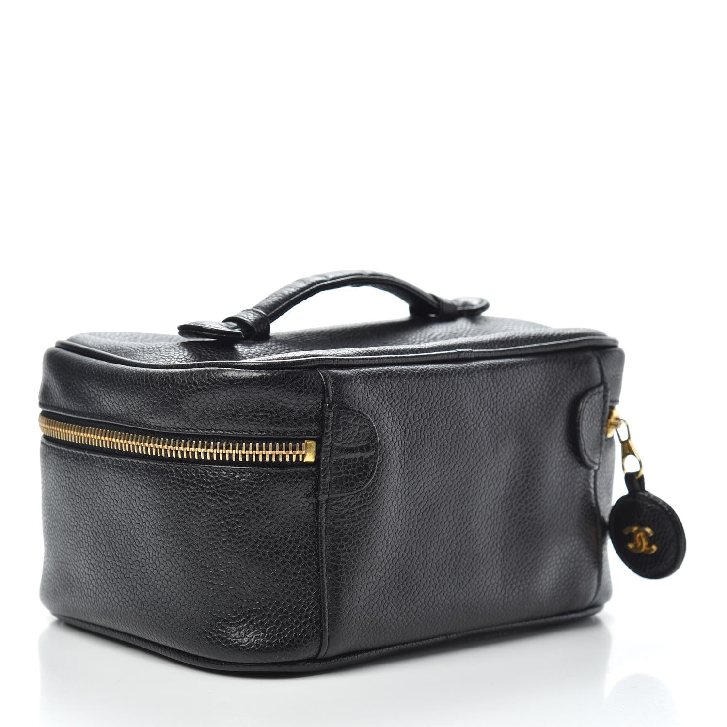 Chanel Caviar Vanity Cosmetic Case Black 3 of 10