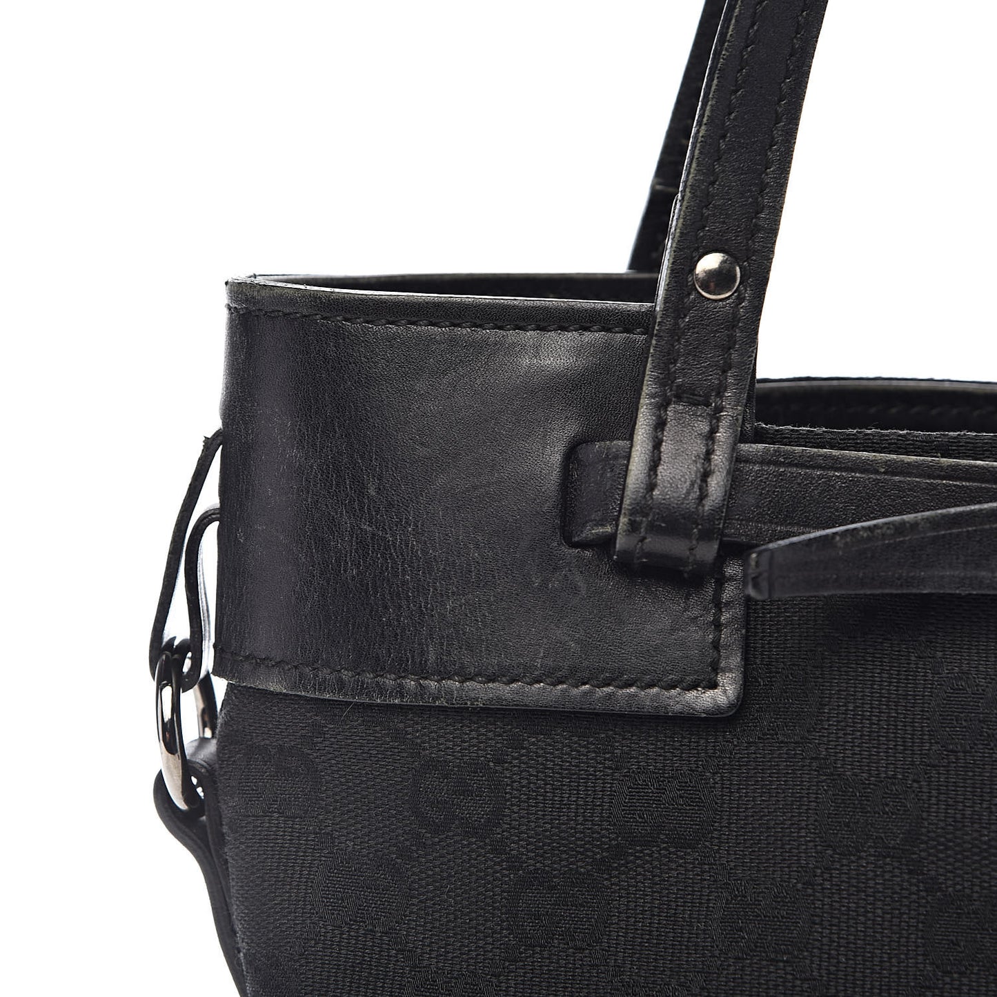 Monogram Small Bucket Tote Black