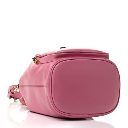 Prada Light Calfskin Saffiano Mini Bucket Crossbody Bag Begonia 4 of 9