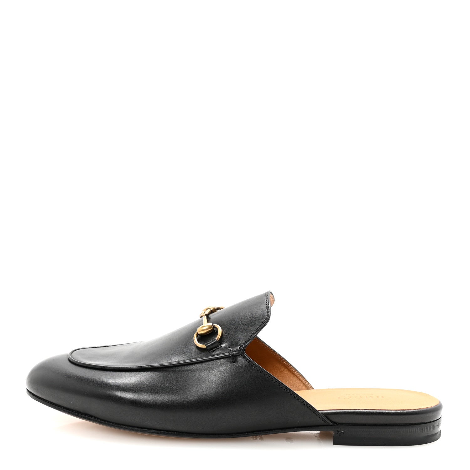 Gucci Calfskin Womens Princetown Slippers 40.5 Black 1 of 10