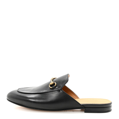 Gucci Calfskin Womens Princetown Slippers 40.5 Black 1 of 10