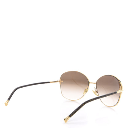 Louis Vuitton Monogram Viola Round Sunglasses Z0464U Brown 4 of 11