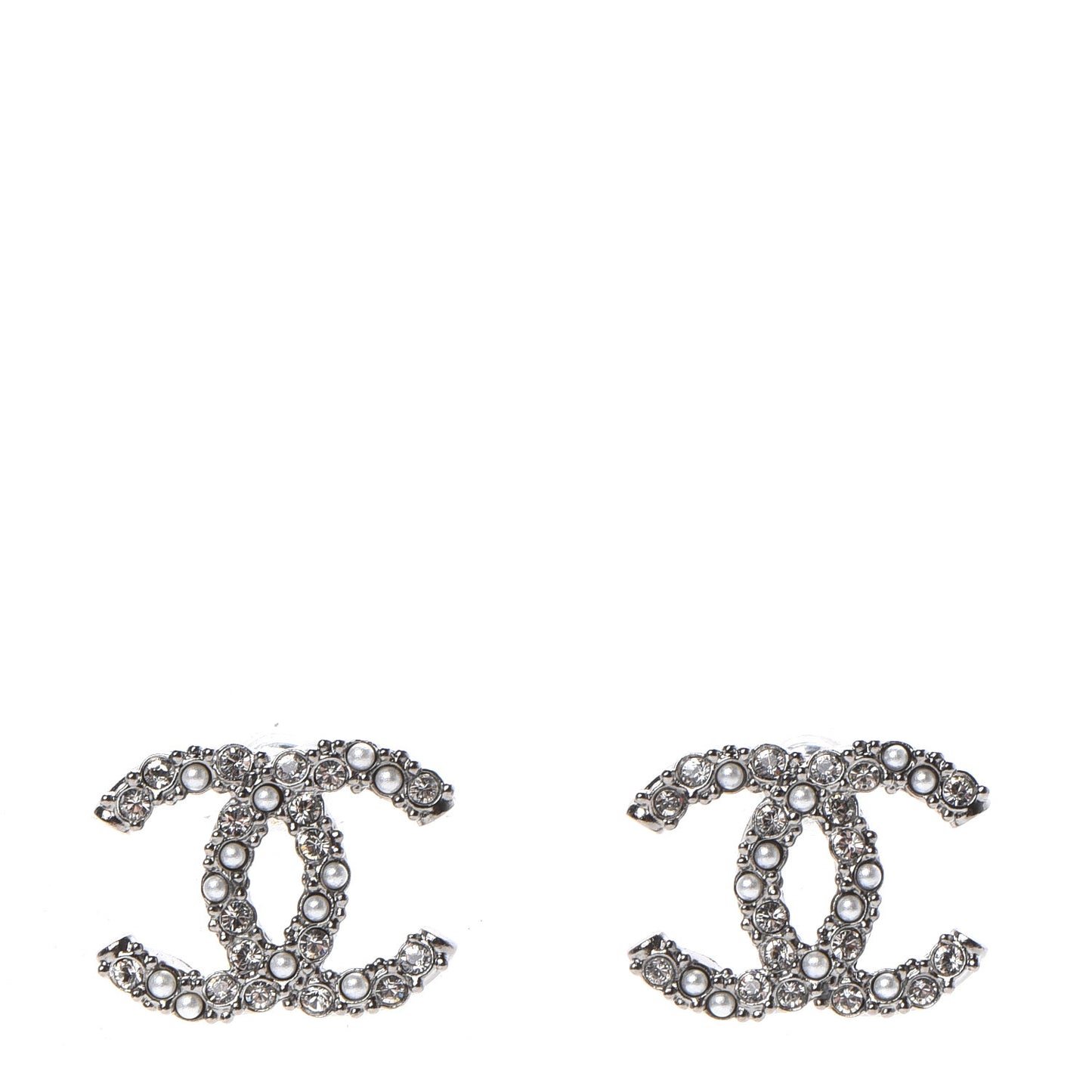 Ruthenium Crystal Pearl Caviar Earrings