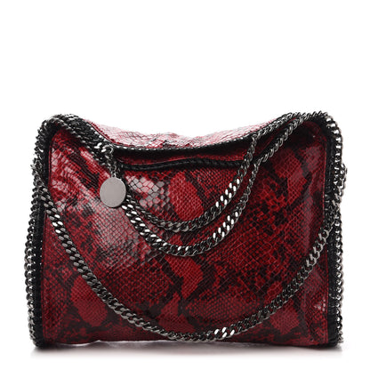 Stella McCartney Eco Python Falabella Fold Over Tote Red 1 of 9