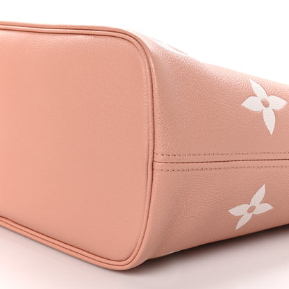Louis Vuitton Empreinte Monogram Giant Neverfull MM Trianon Pink Cream 10 of 11