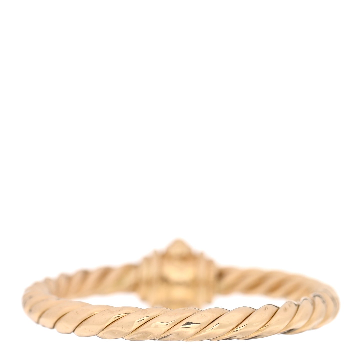 18K Yellow Gold Diamond Renaissance Station Ring 52 6