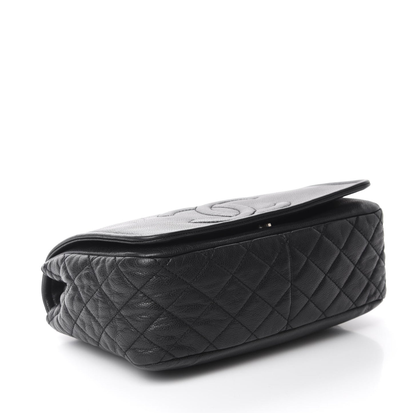 Caviar Large Timeless CC Flap Black