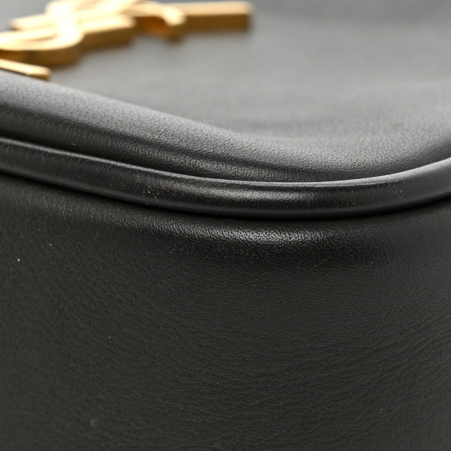 Saint Laurent Grained Lambskin Monogram Lou Camera Bag Dark Grey 11 of 12