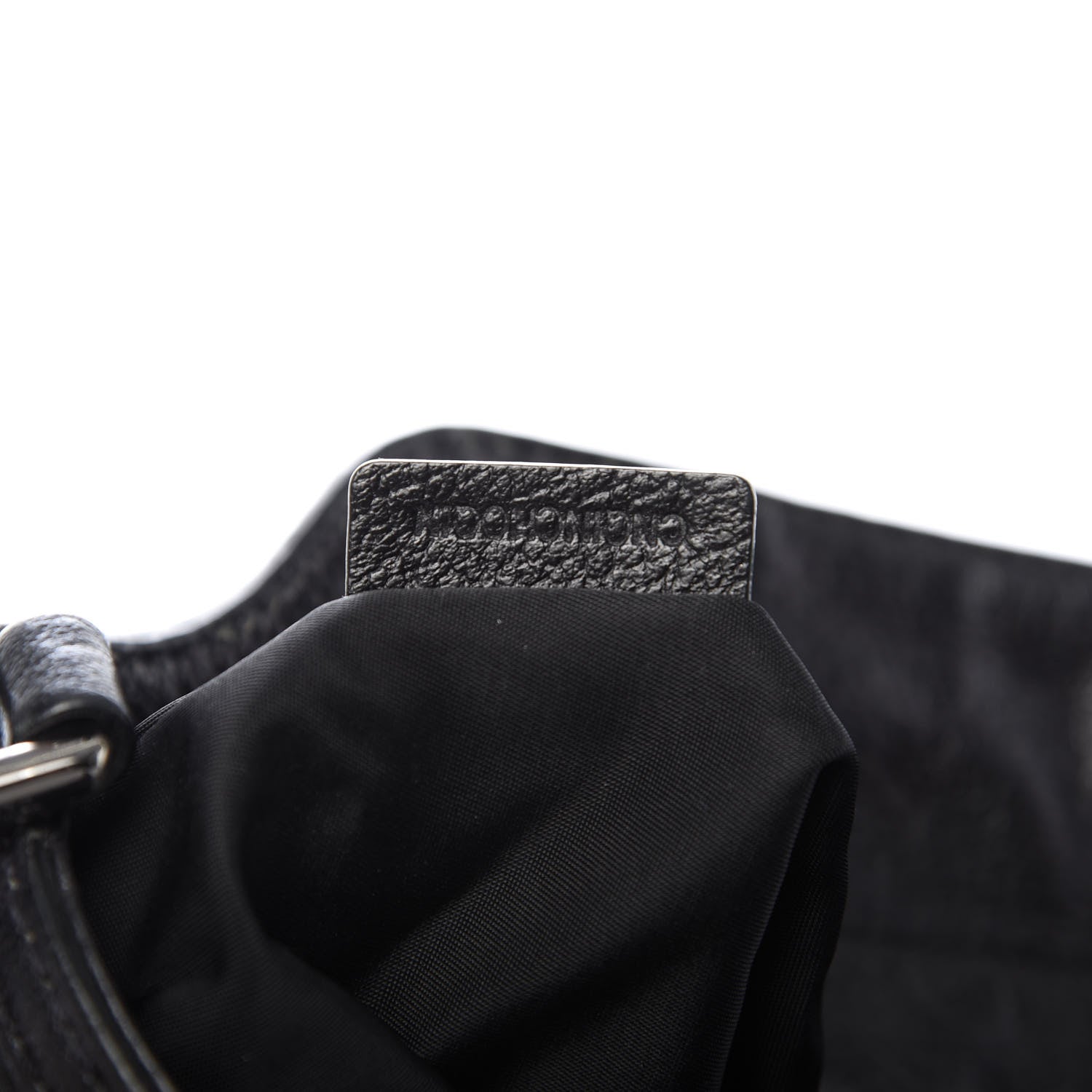 Burberry Nylon Tonal Check Torbitt Tote Black 10 of 16