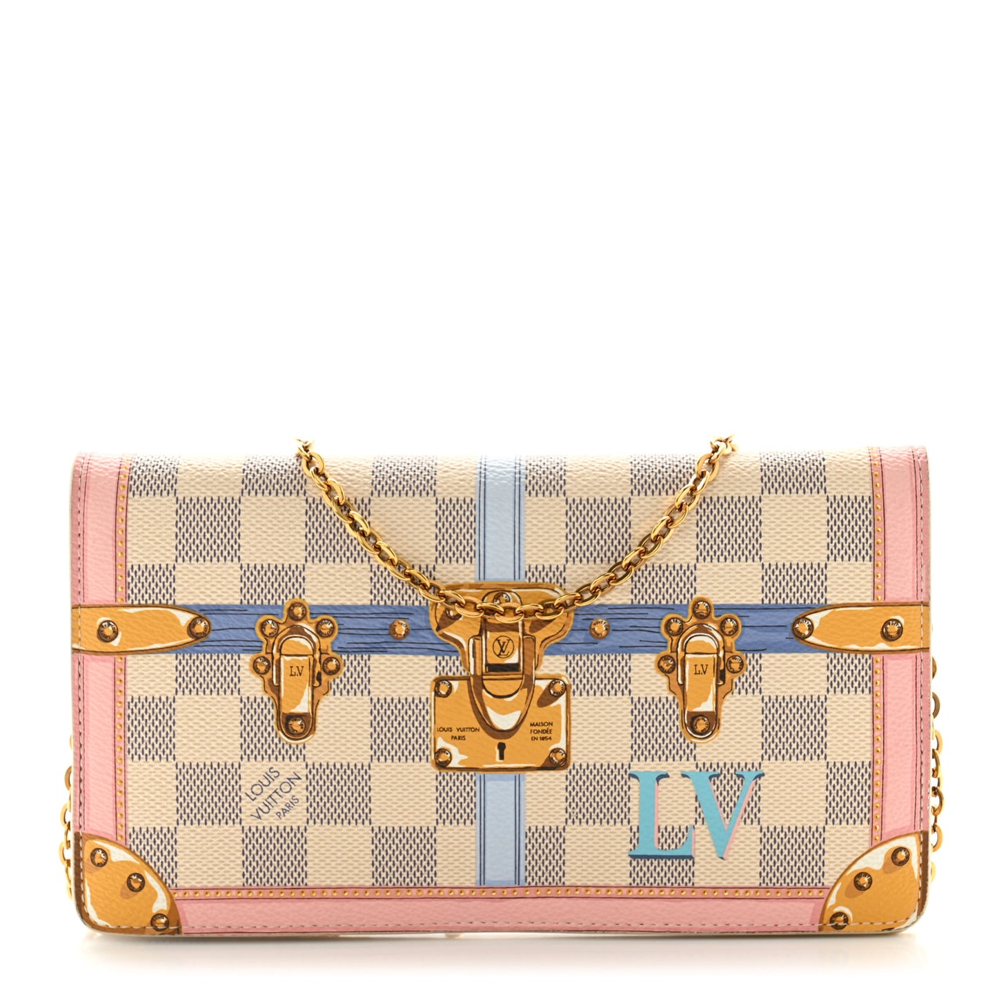 Damier Azur Summer Trunks Pochette Weekend
