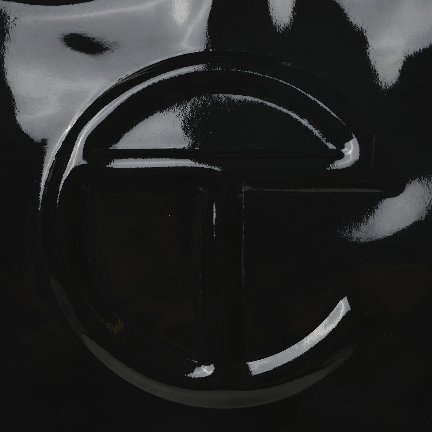 Telfar Patent Vegan Leather Medium Shopping Bag Black 8 of 10