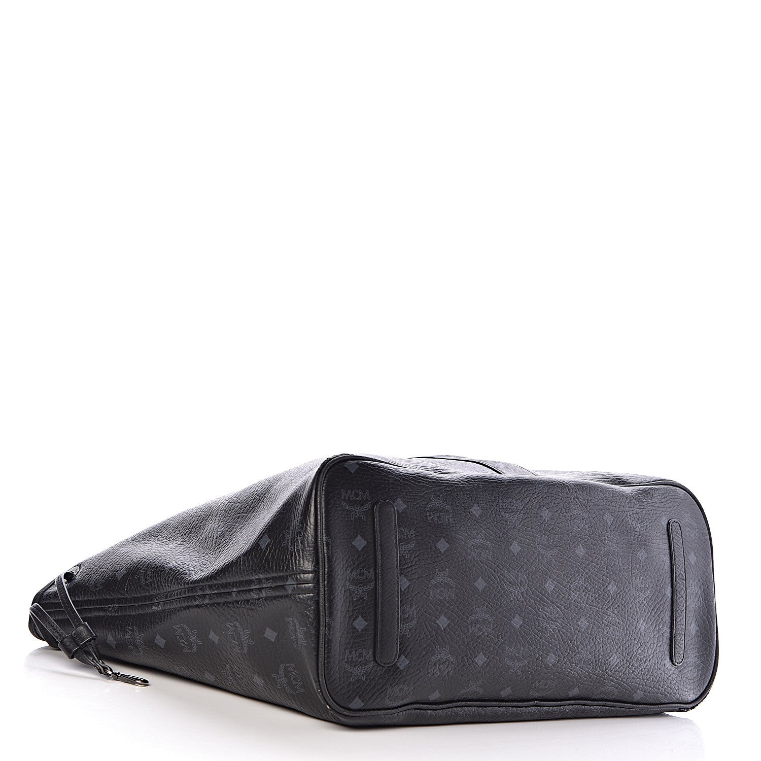 MCM Visetos Large Liz Reversible Shopper Tote Black 7 of 24