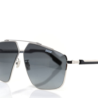 Christian Dior HOMME Metal Diorstreet1 Sunglasses Silver Black 7 of 7