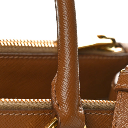 Prada Saffiano Medium Galleria Double Zip Tote Caramel 12 of 12