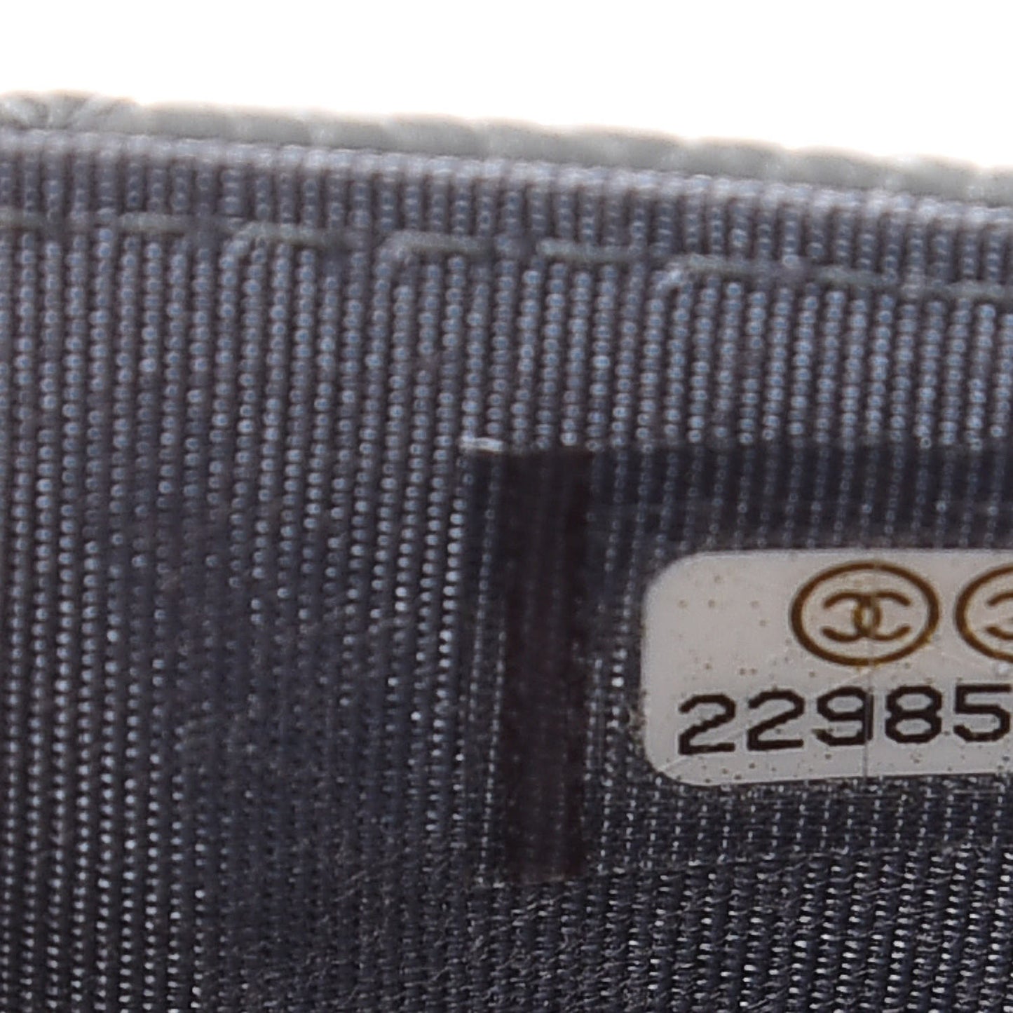 Caviar Quilted Boy Flap Card Holder Wallet Grey