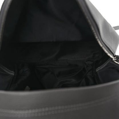 Burberry Calfskin Logo Embossed Backpack Charcoal Grey 5 of 10