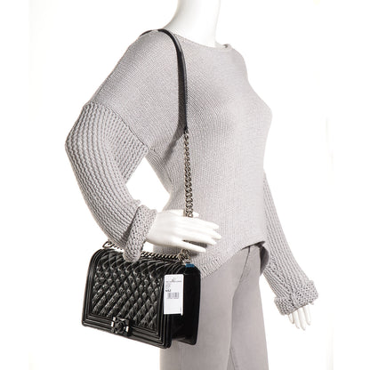 Chanel Patent Large Boy Flap So Black 2 of 10