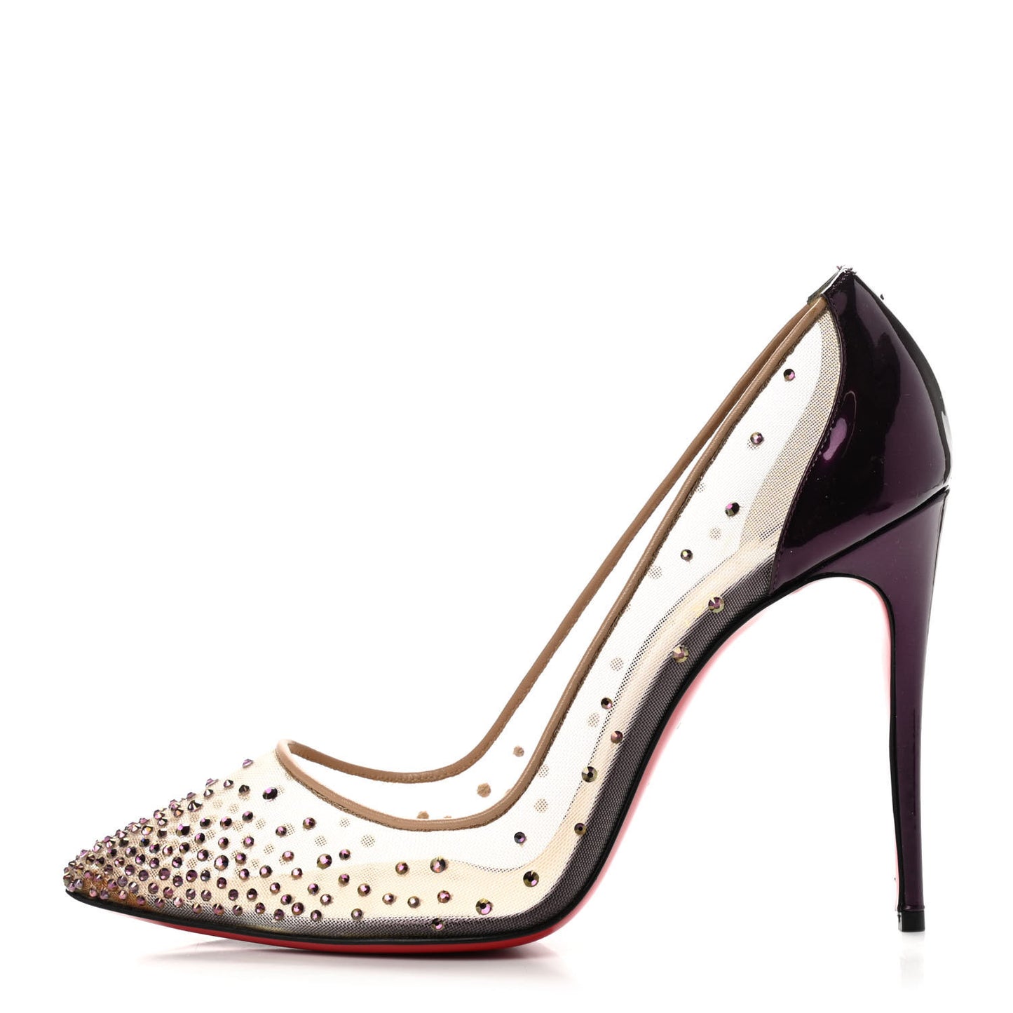 Rete Specchio Crystal Strass Follies 100 Pumps 39.5 Version Cosmos