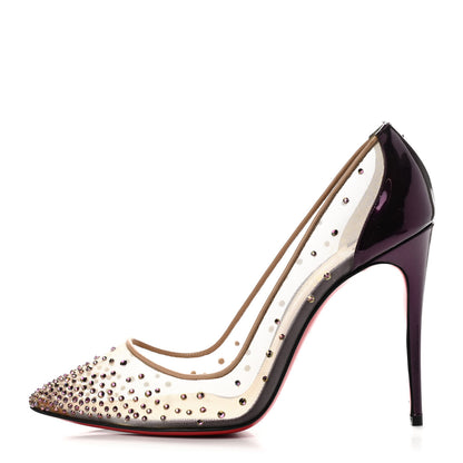 Christian Louboutin Rete Specchio Crystal Strass Follies 100 Pumps 39.5 Version Cosmos 1 of 9