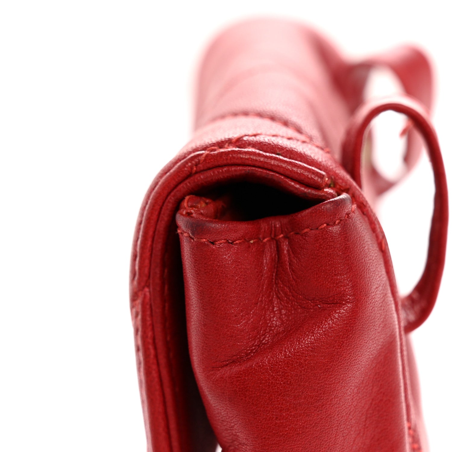 Chanel Calfskin Quilted Flap Waist Belt Bag Red 9 of 9
