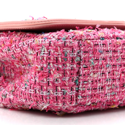 Chanel Tweed Lambskin Quilted Small CC Filigree Flap Pink 10 of 11