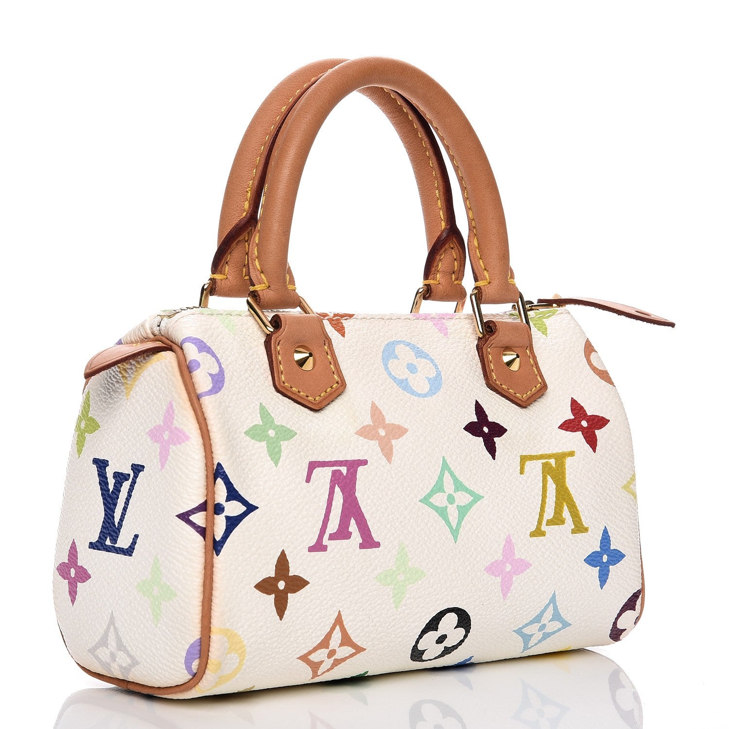 Louis Vuitton Monogram Multicolor Mini Sac HL Speedy White 3 of 10