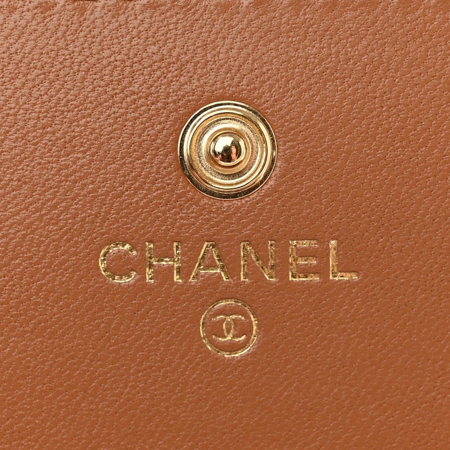 Chanel Lambskin Quilted Chanel 19 Flap Wallet Brown 6 of 10
