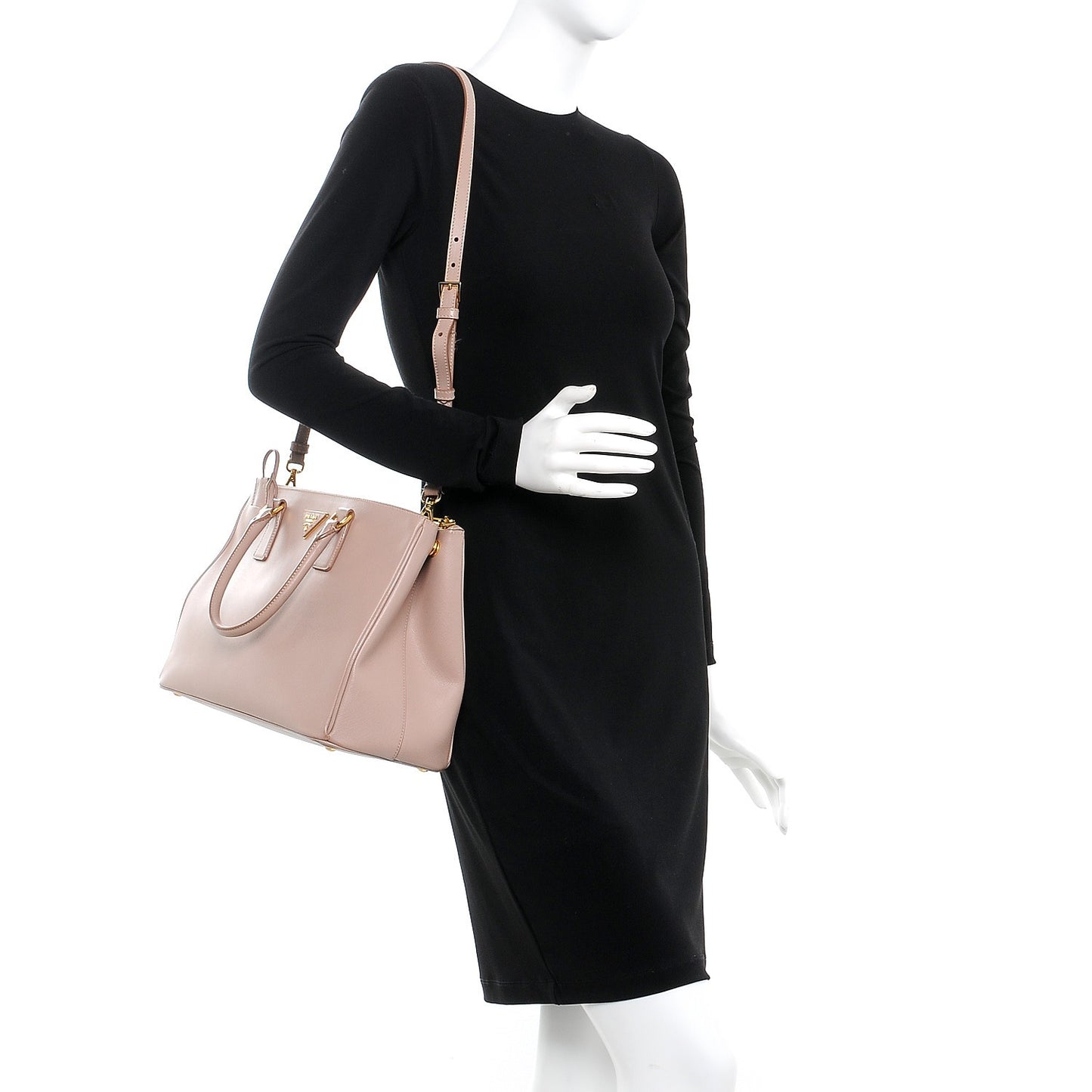 Saffiano Medium Galleria Double Zip Tote Cammeo