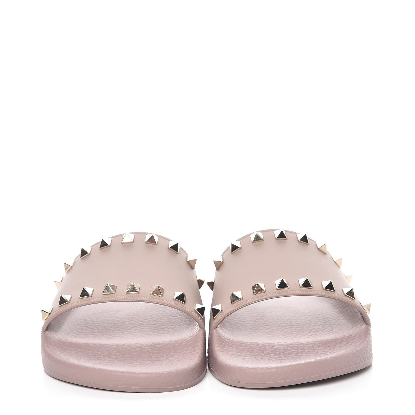 Rubber Rockstud Slide Sandals 39 Poudre