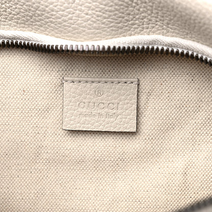Gucci Grained Calfskin Logo Belt Bag White 6 of 10