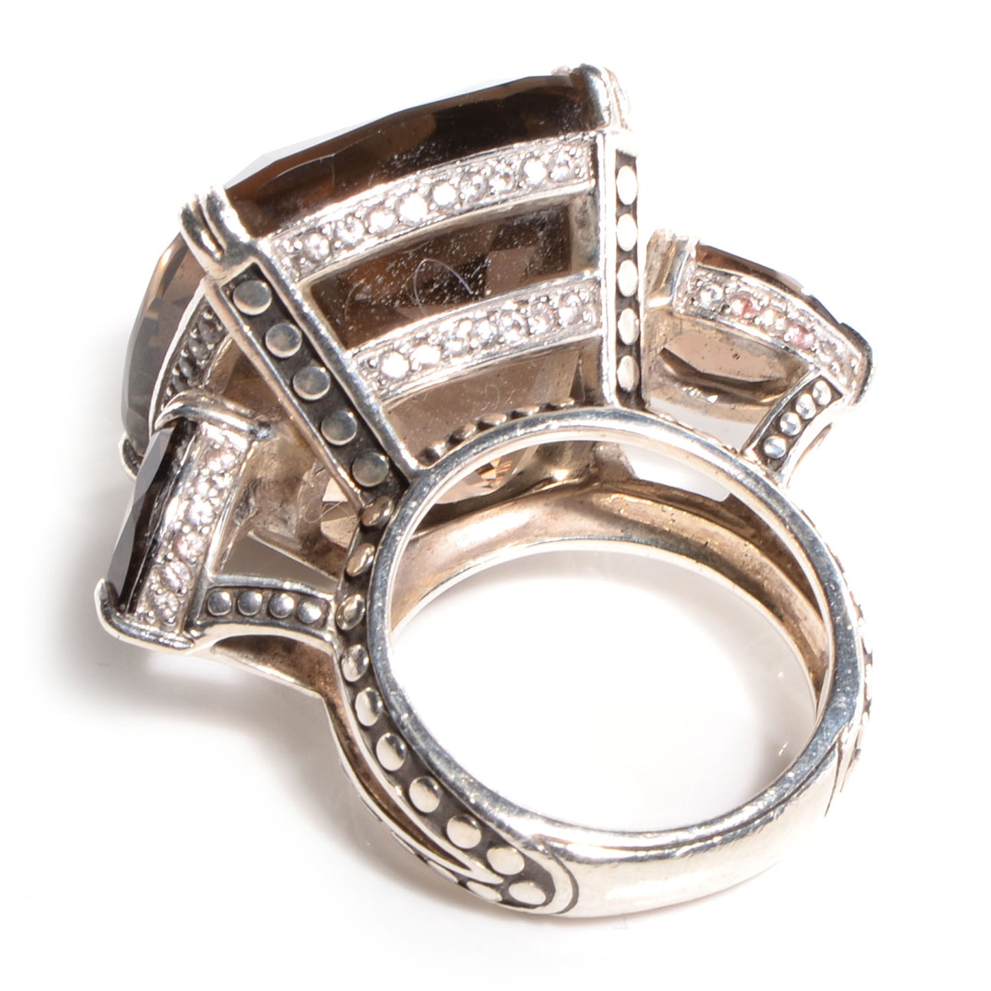 Sterling Silver Kaya Smoky Quartz 22m Ring 7
