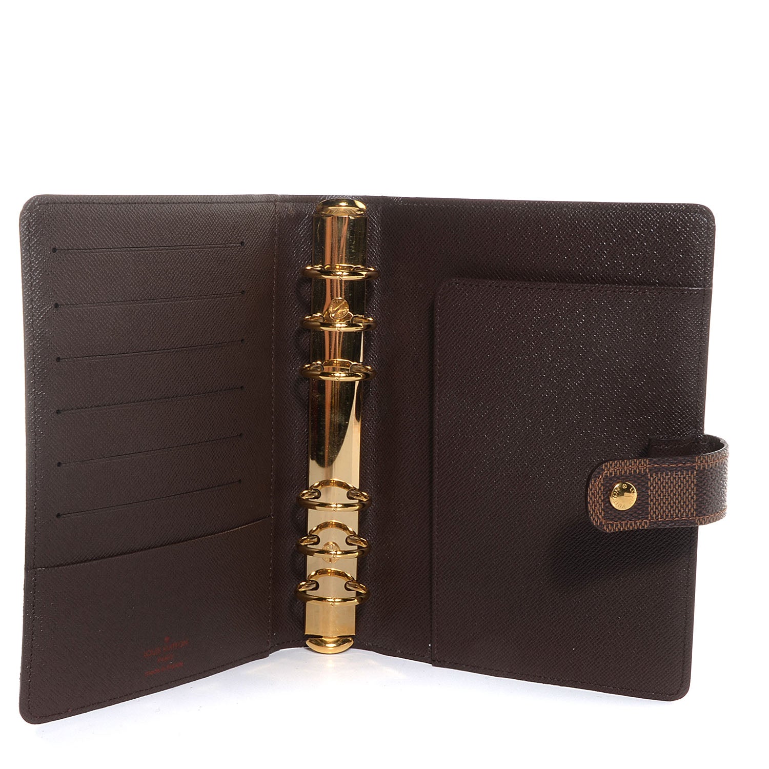 Louis Vuitton Damier Ebene Medium Ring Agenda Cover 5 of 7