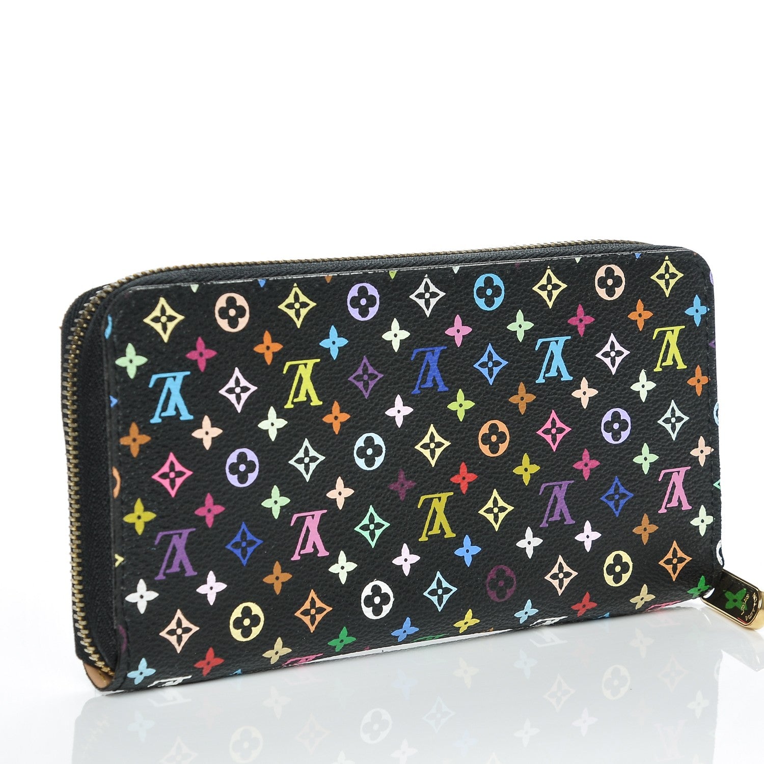 Louis Vuitton Monogram Multicolor Zippy Wallet Black 3 of 6