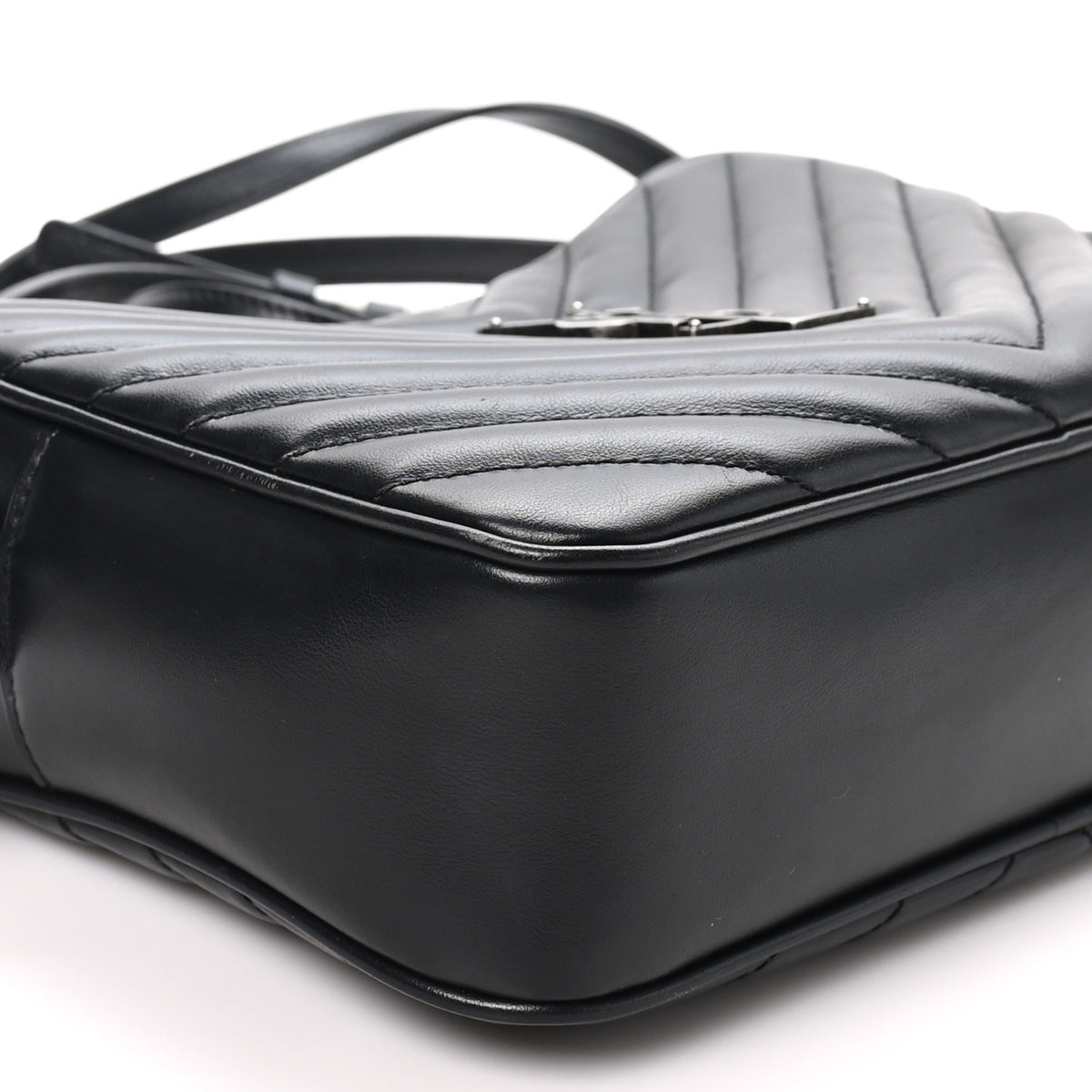 Saint Laurent Calfskin Matelasse Monogram Lou Camera Bag Black 9 of 10