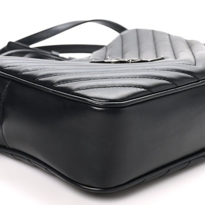 Saint Laurent Calfskin Matelasse Monogram Lou Camera Bag Black 9 of 10