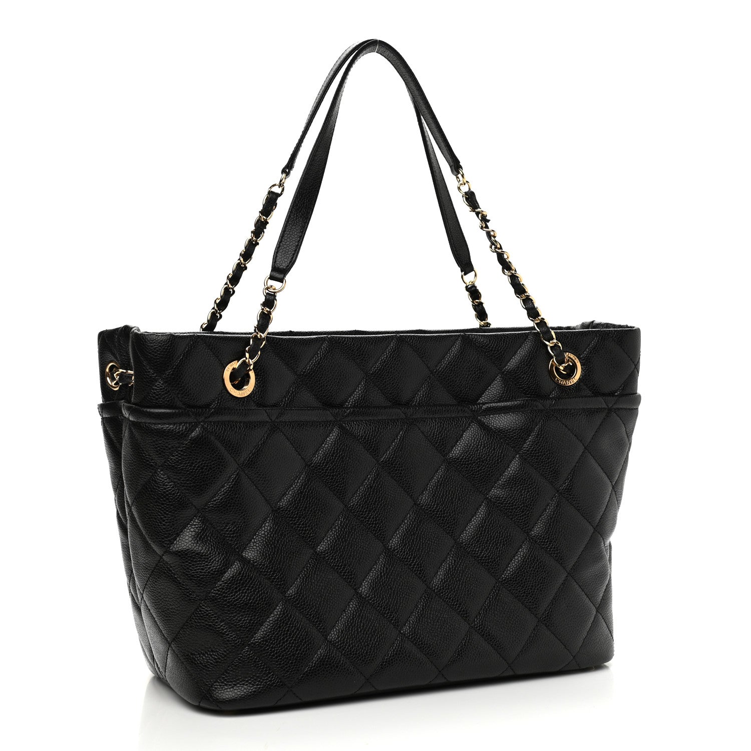 Chanel Caviar Quilted Timeless CC Soft Tote Black 3 of 10