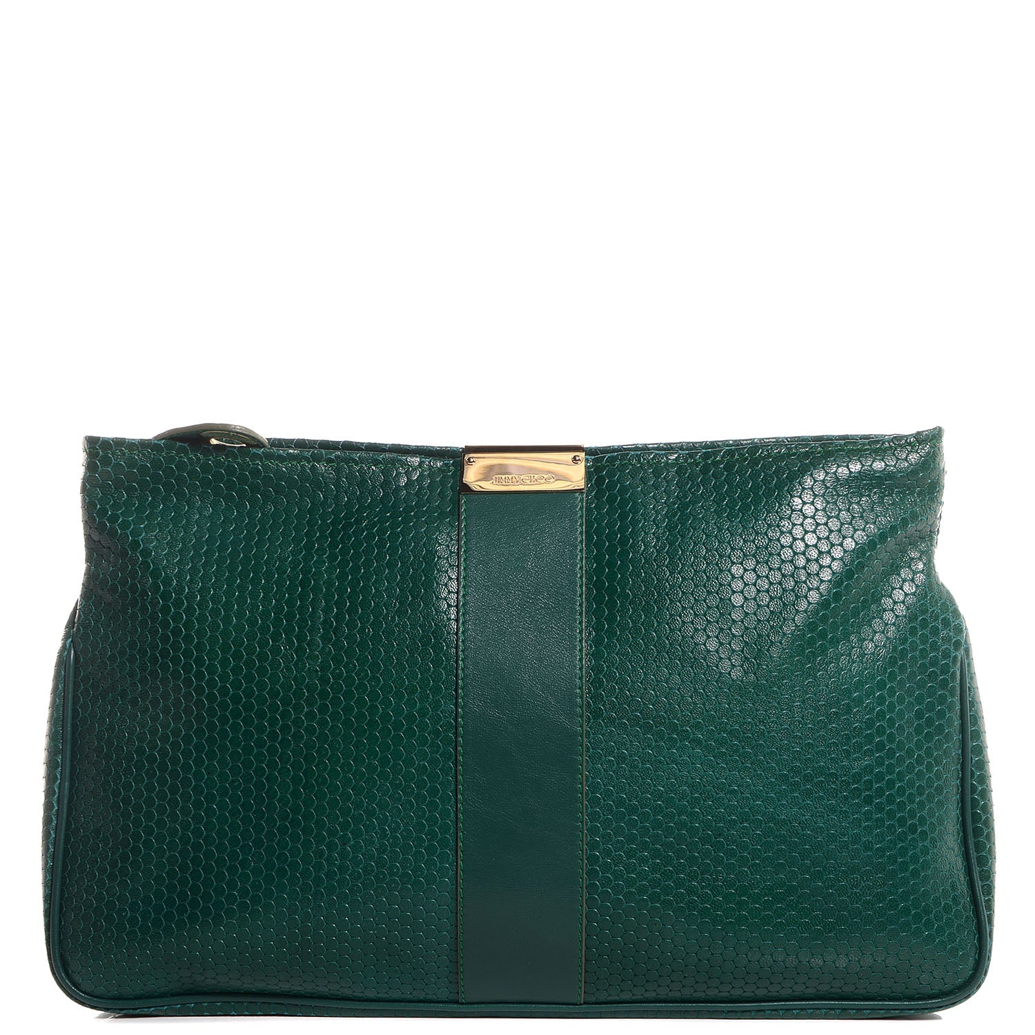 Jimmy Choo Leather Oversized Zulu Clutch 1 of 9