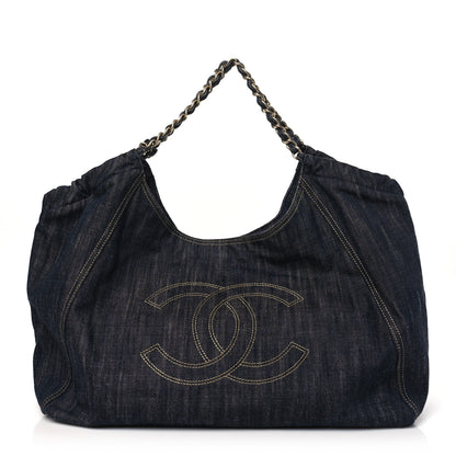 Chanel Denim XL Coco Cabas Tote Blue 1 of 10