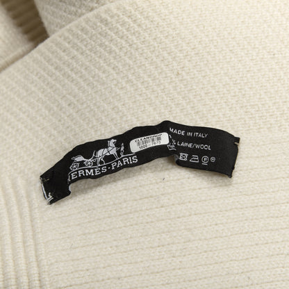 Hermes Wool Blanket White 4 of 4
