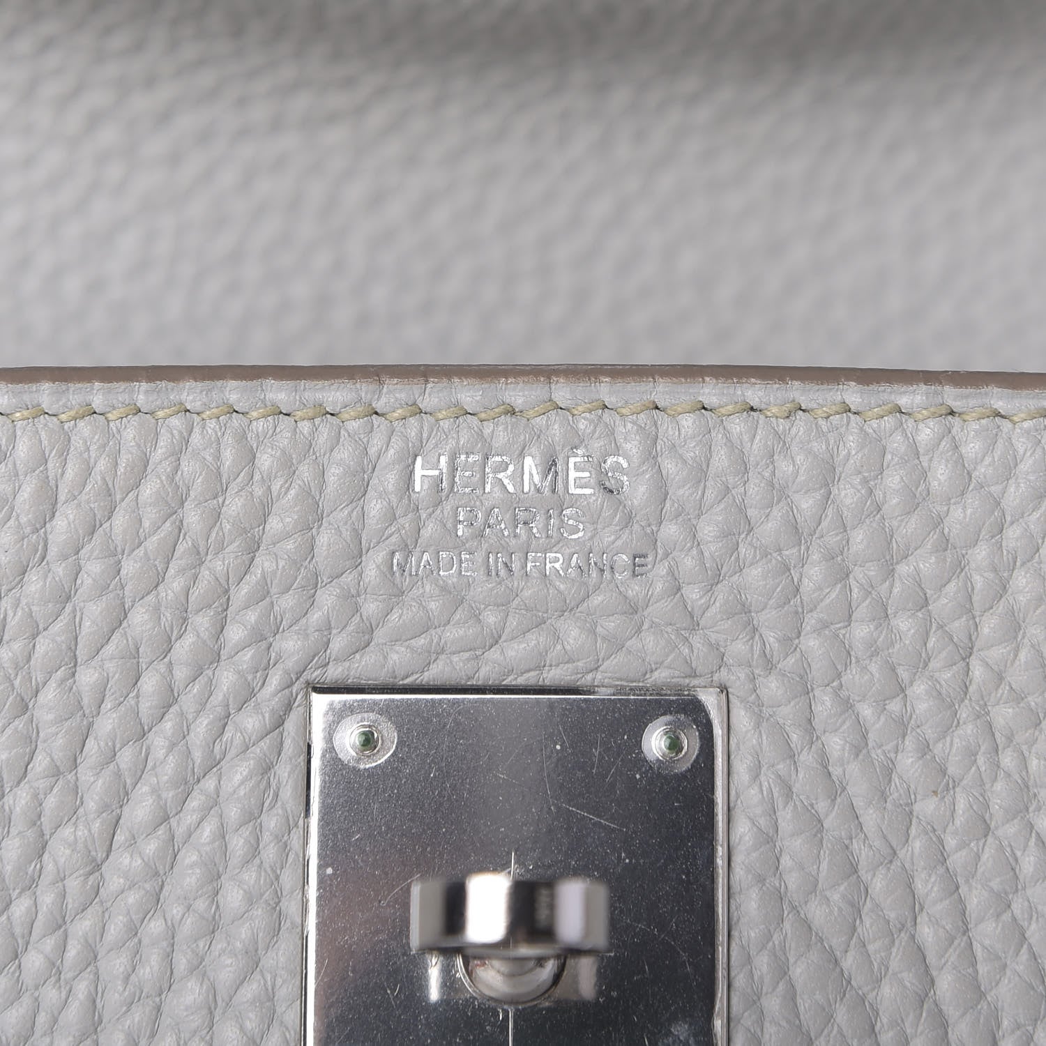 Hermes Taurillon Clemence Kelly Retourne 32 Gris Perle 8 of 13