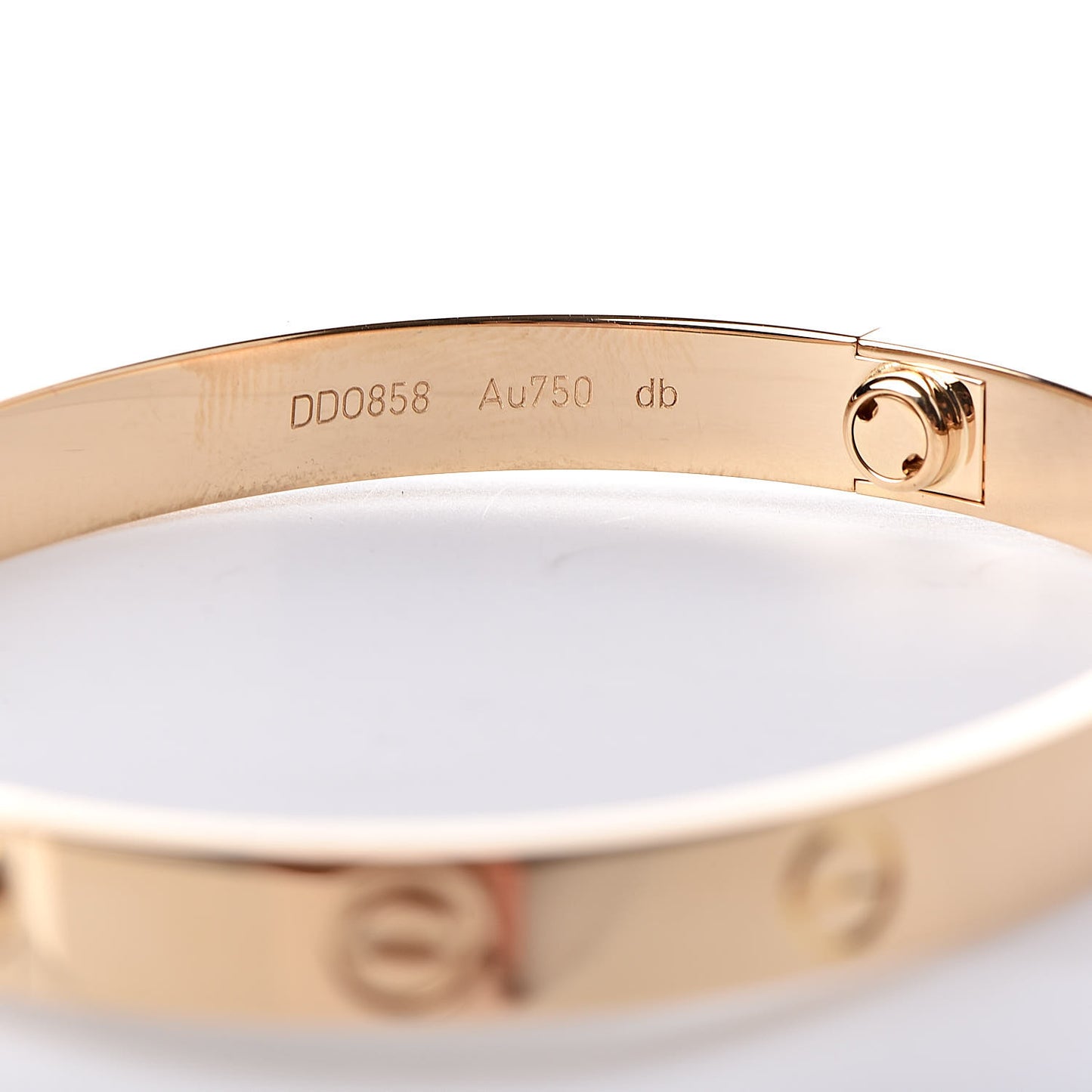 18K Yellow Gold LOVE Bracelet 17