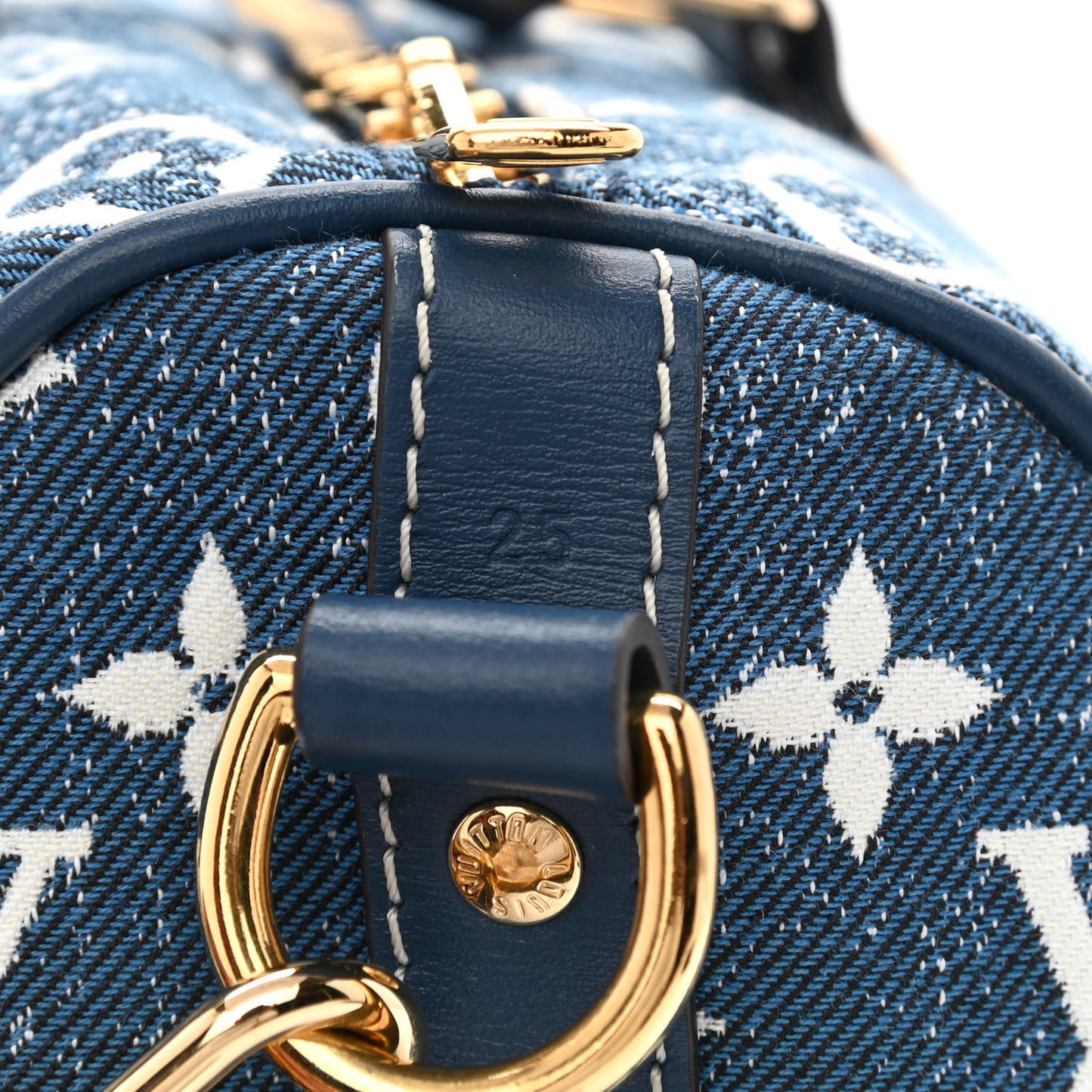 Monogram Jacquard Denim Speedy Bandouliere 25 Bleu