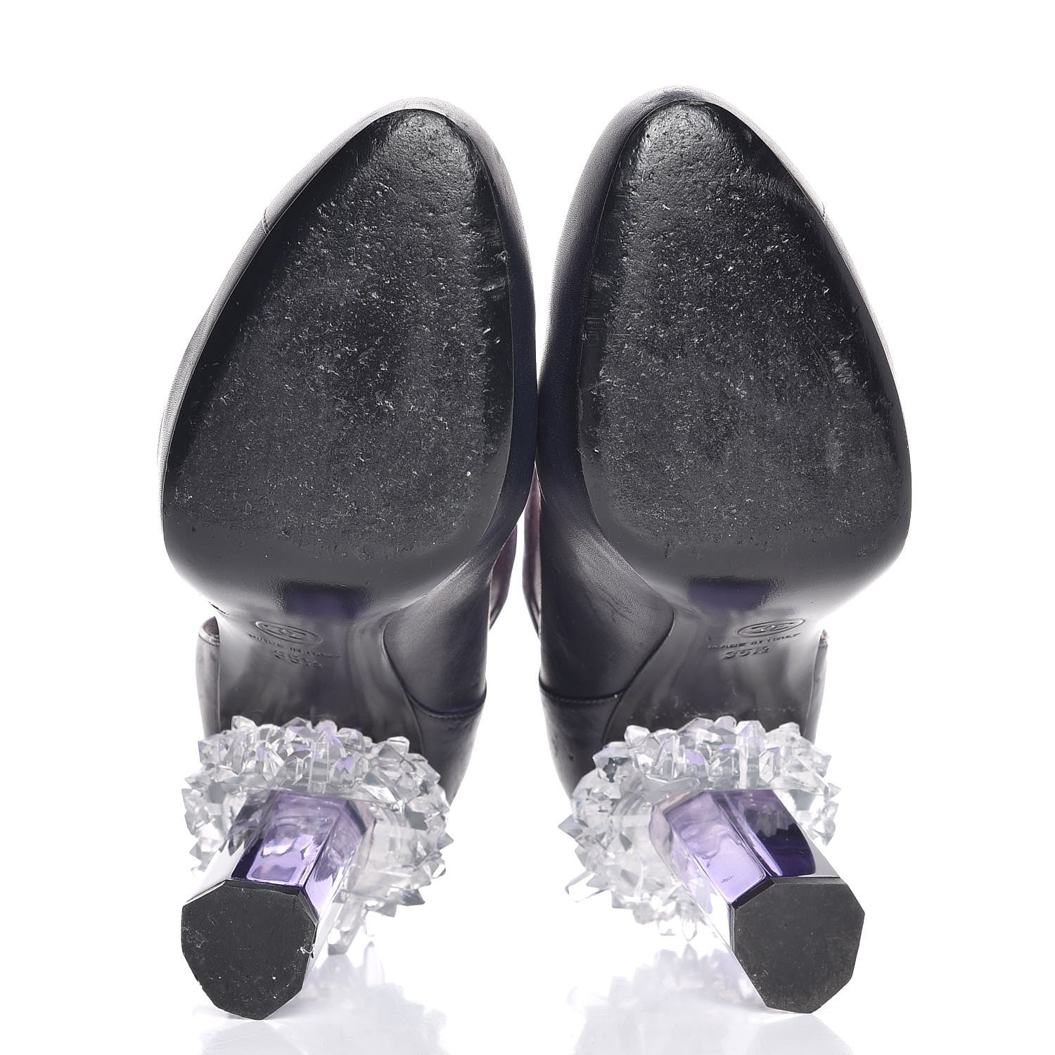Chanel Lambskin Lucite Pump 35.5 Purple Clair 5 of 15