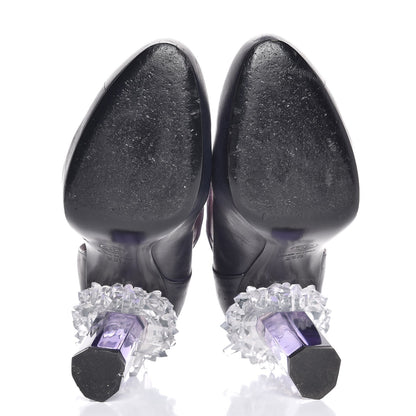 Chanel Lambskin Lucite Pump 35.5 Purple Clair 5 of 15