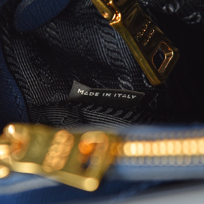 Prada Saffiano Lux Medium Tote Bluette 8 of 9