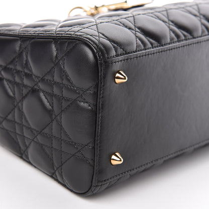 Christian Dior Lambskin Cannage Medium Lady Dior Black 5 of 11